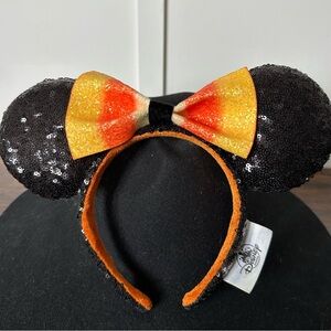 Disney parks Minnie Mouse ears . Candy corn theme